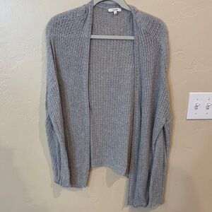 Maurices Heather Gray Open-Front Cardigan